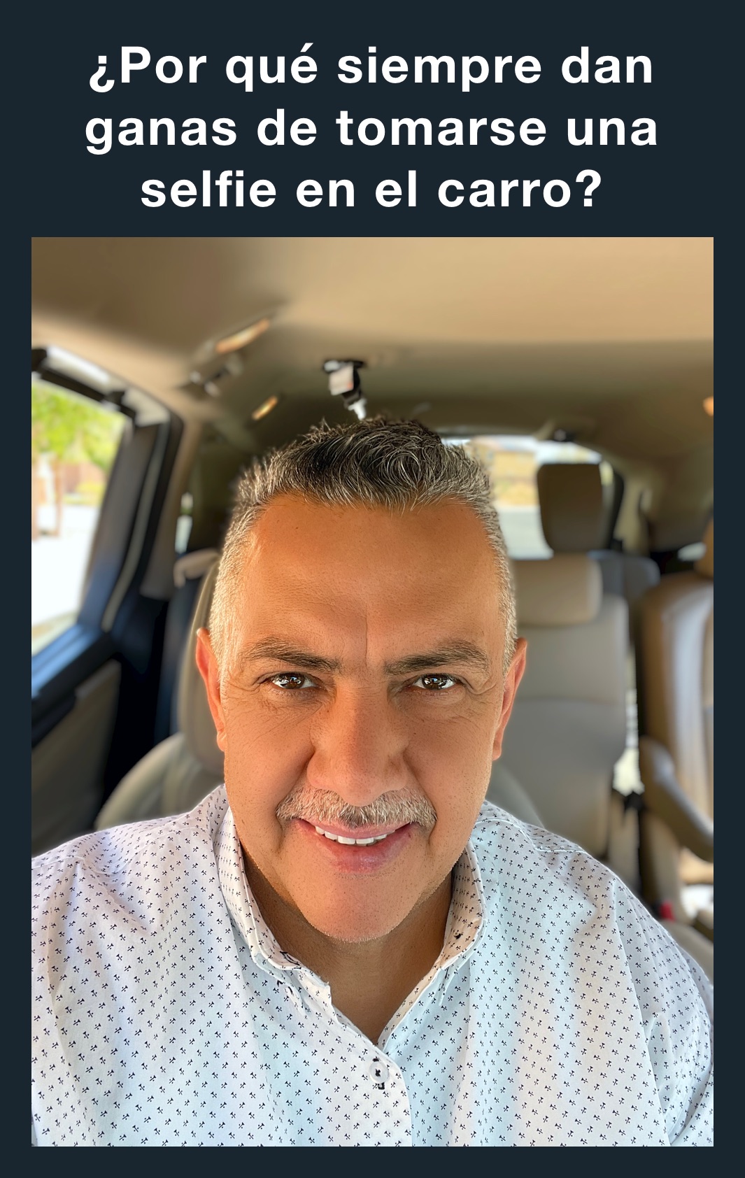 ¿Por qué siempre dan ganas de tomarse una selfie en el carro?