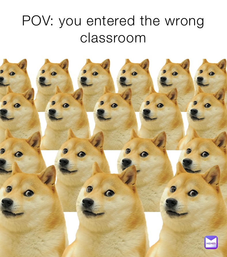 POV: you entered the wrong classroom 