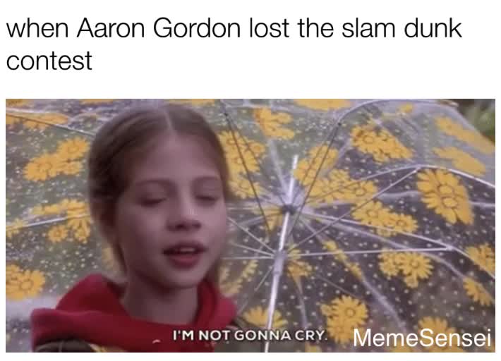 I’m not crying you’re crying