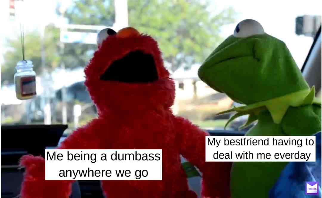 #kermit #elmo #bestfriend #dumbass #dumb
