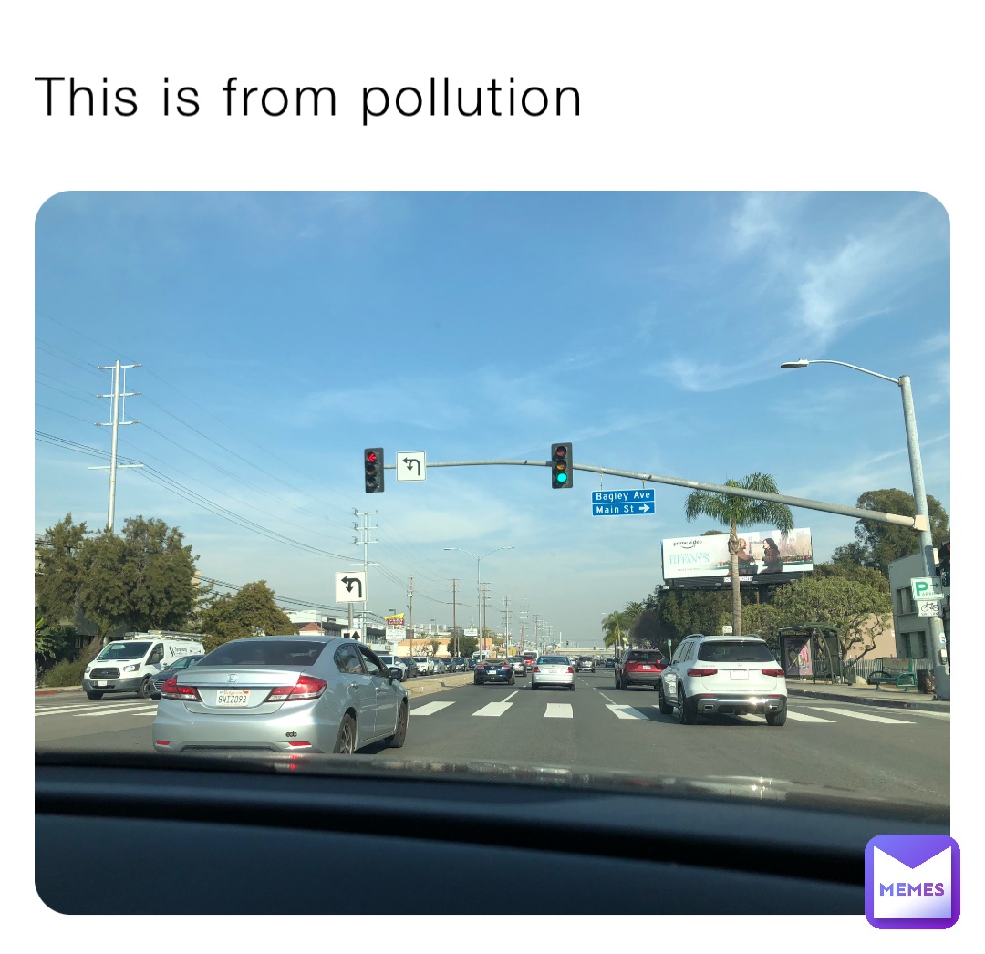 This is from pollution