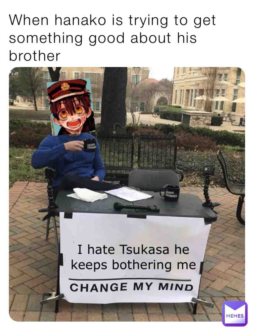 When hanako is trying to get something nice about Tsukasa #tsukasa #tbhk