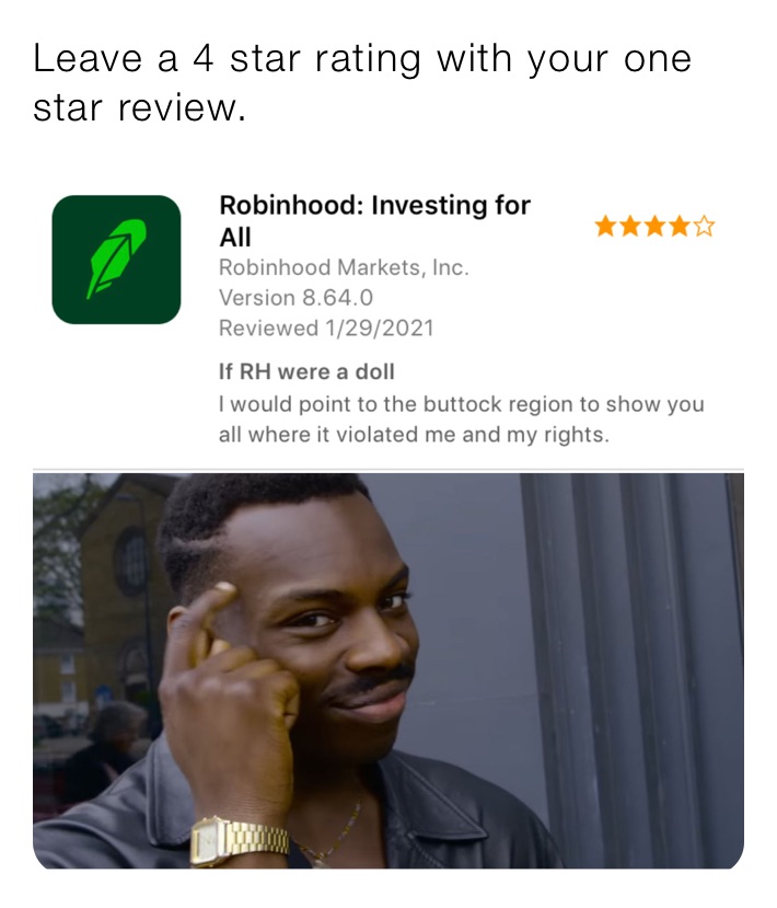 Leave a 4 star rating with your one star review. 