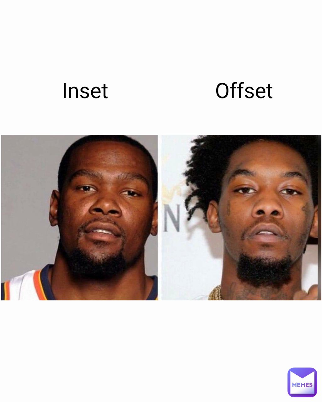 Inset                    Offset