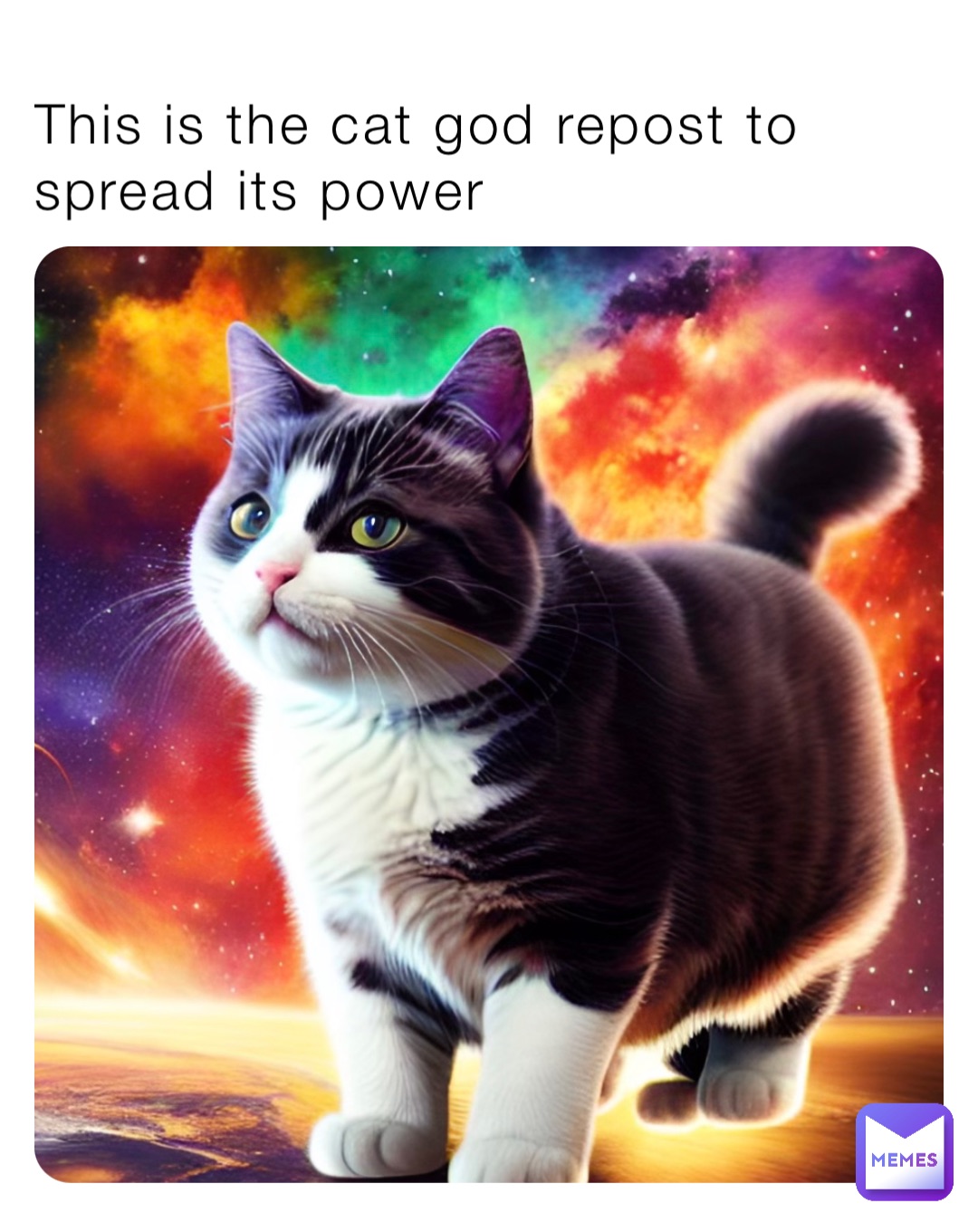 This is the cat god repost to spread its power