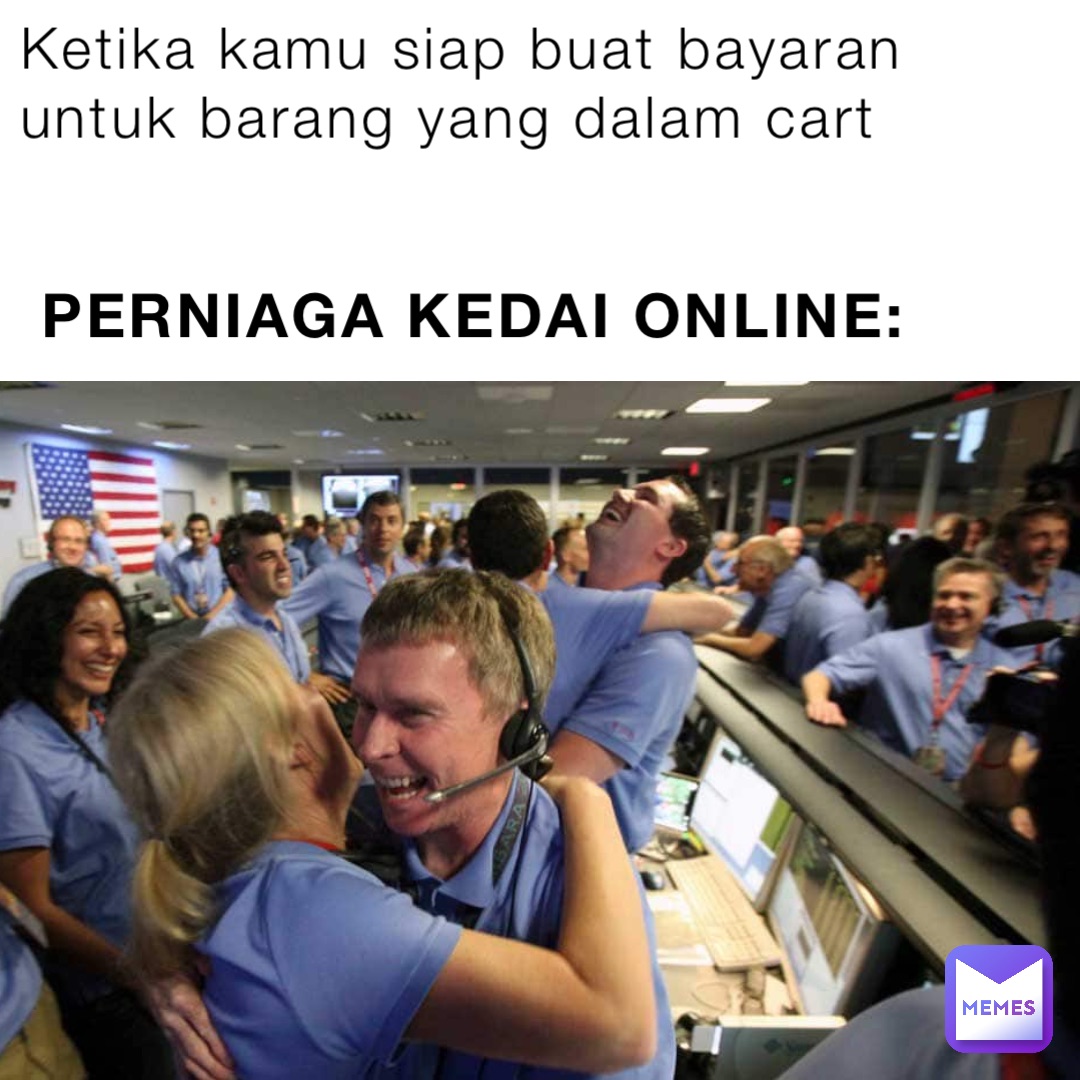 Ketika kamu siap buat bayaran untuk barang yang dalam cart Perniaga Kedai Online: