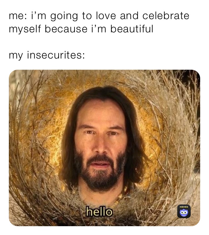 me: i’m going to love and celebrate myself because i’m beautiful

my insecurites: