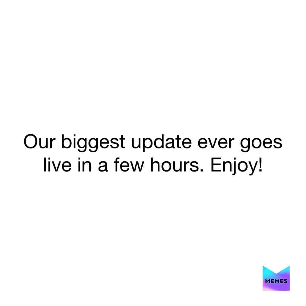 I love you @memes\ud83c\udf7b I can\u2019t wait \ud83d\ude0a
.....
DM, Reposts, Improved search, easier sharing, new look and feel, and much more! Available over the next few hours!