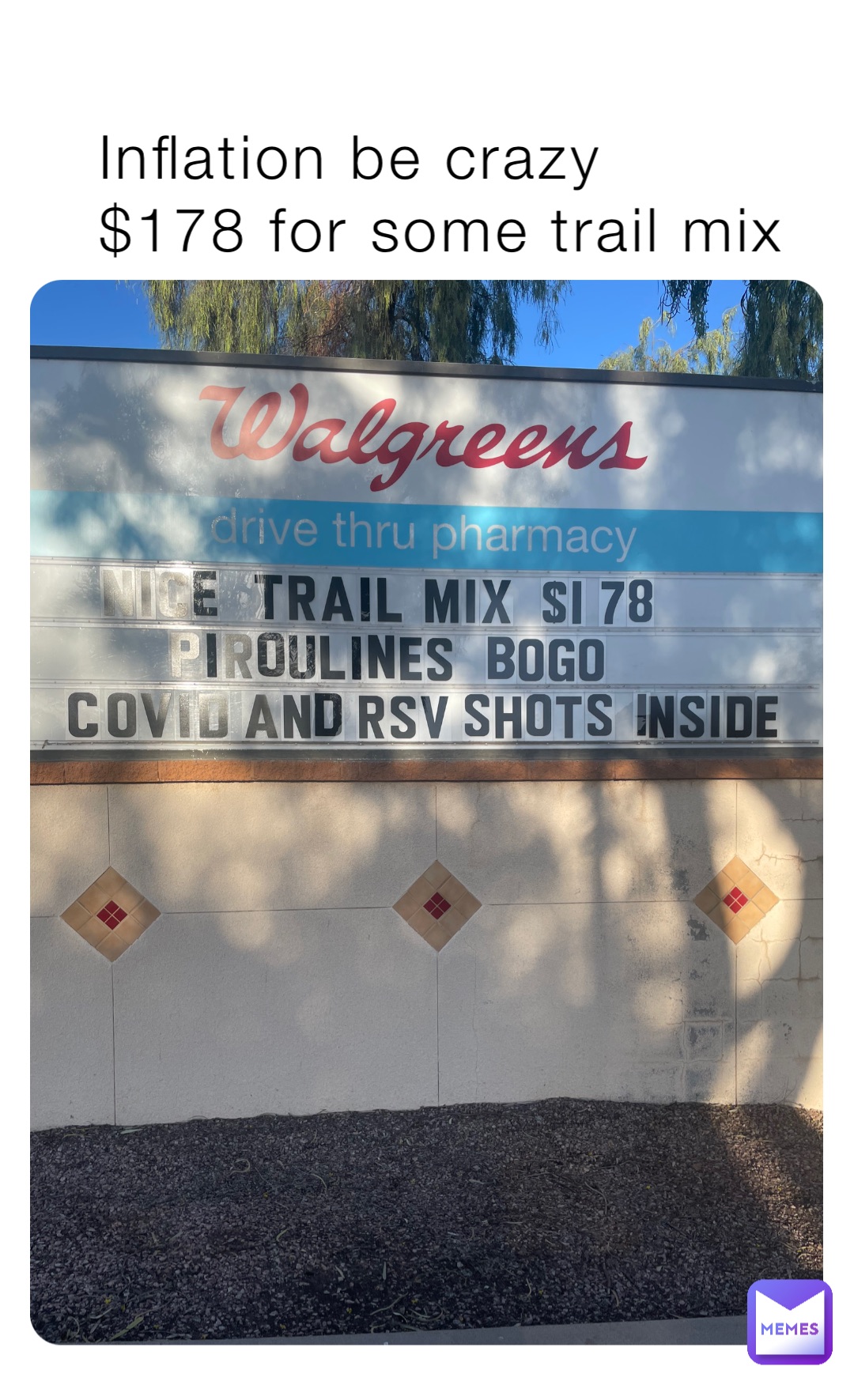 Inflation be crazy
$178 for some trail mix