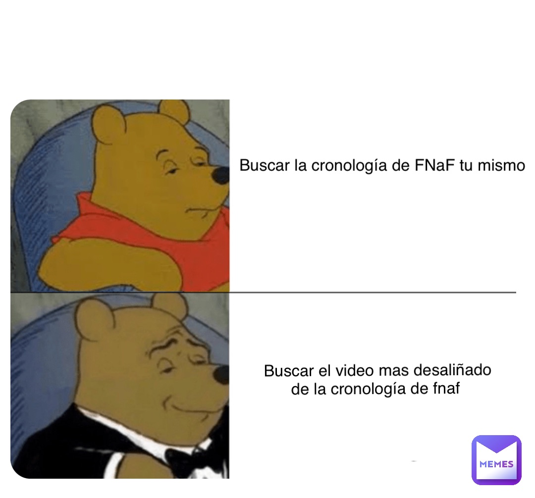 Double tap to edit Buscar la cronología de FNaF tu mismo Buscar el video  mas desaliñado de la cronología de fnaf | @minifreddy | Memes