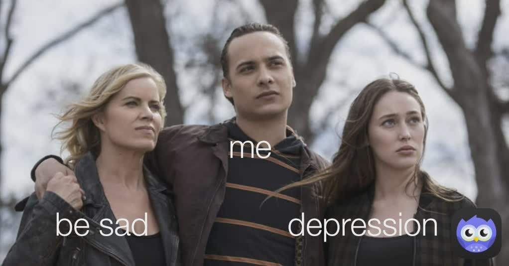 depression Type Text me be sad