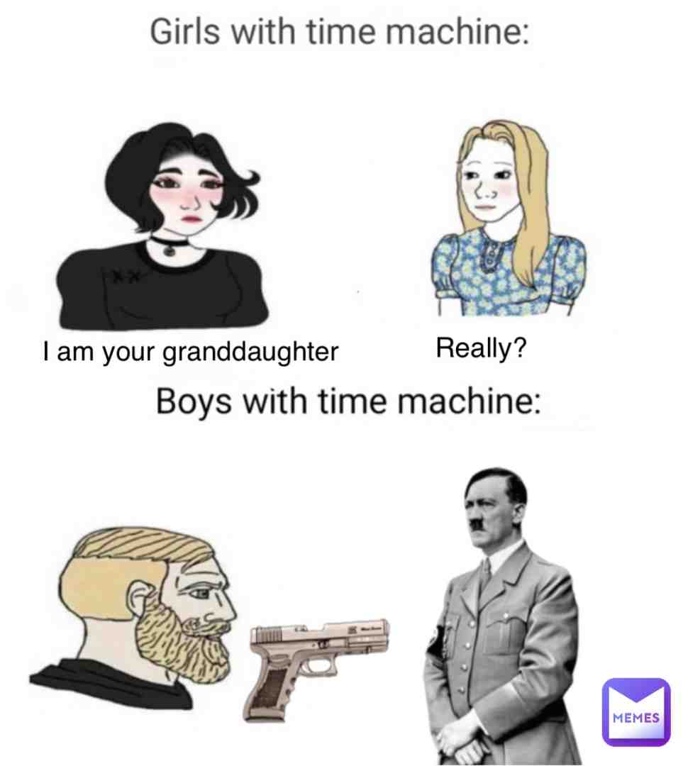 #timemachine #gun #hitlermemes #funny #memes