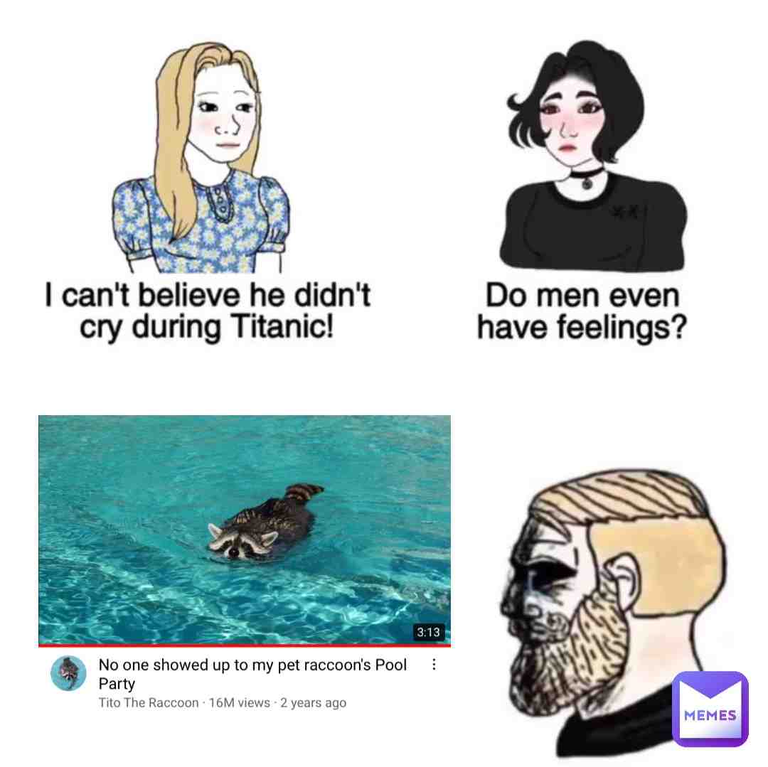 Everyone has feelings #sadmemes #raccoon #feelings #funny memes