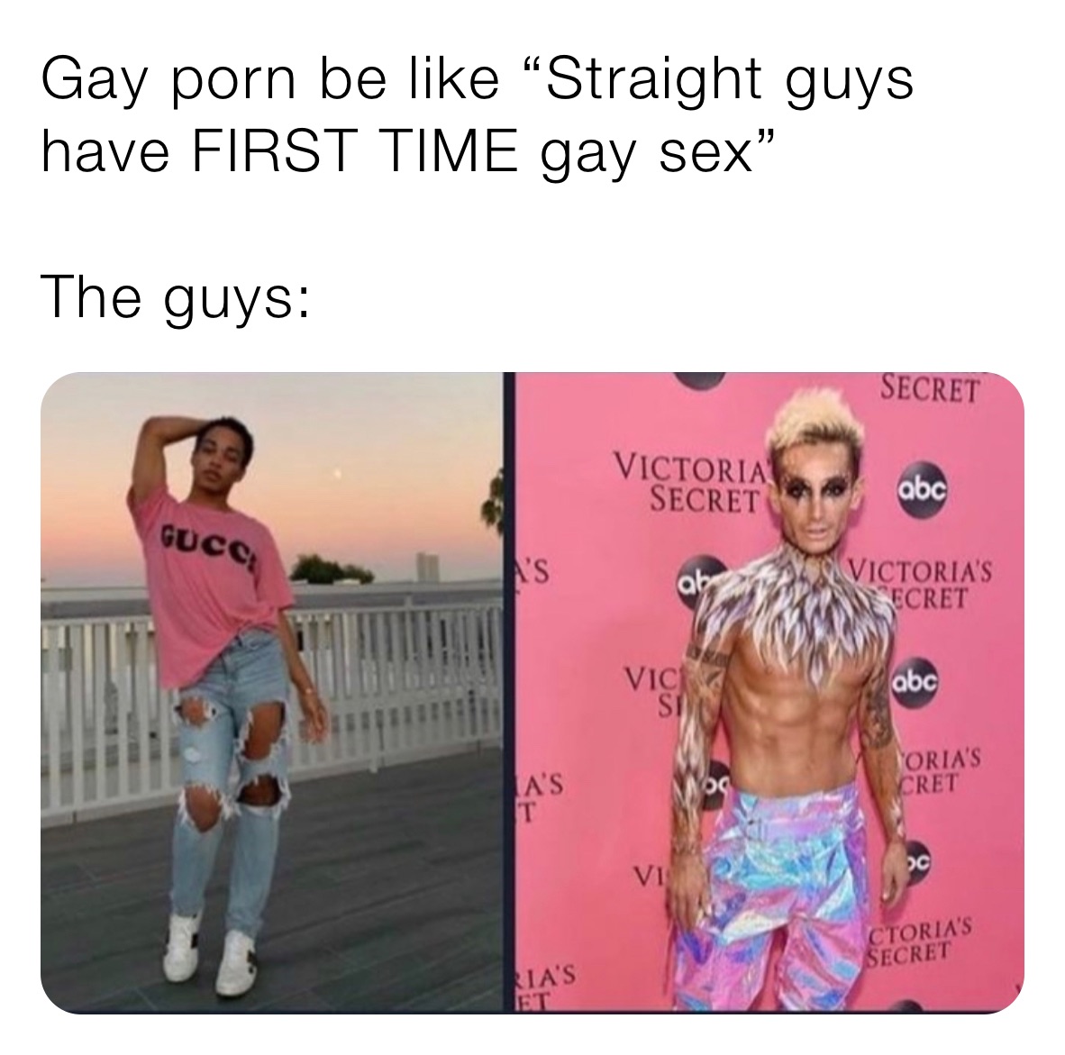 1182px x 1171px - Gay porn be like â€œStraight guys have FIRST TIME gay sexâ€ The guys: |  @christian_macos | Memes