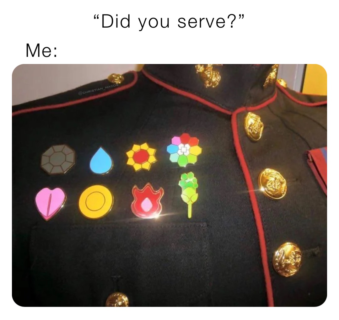 “Did you serve?” Me: @christian_macos