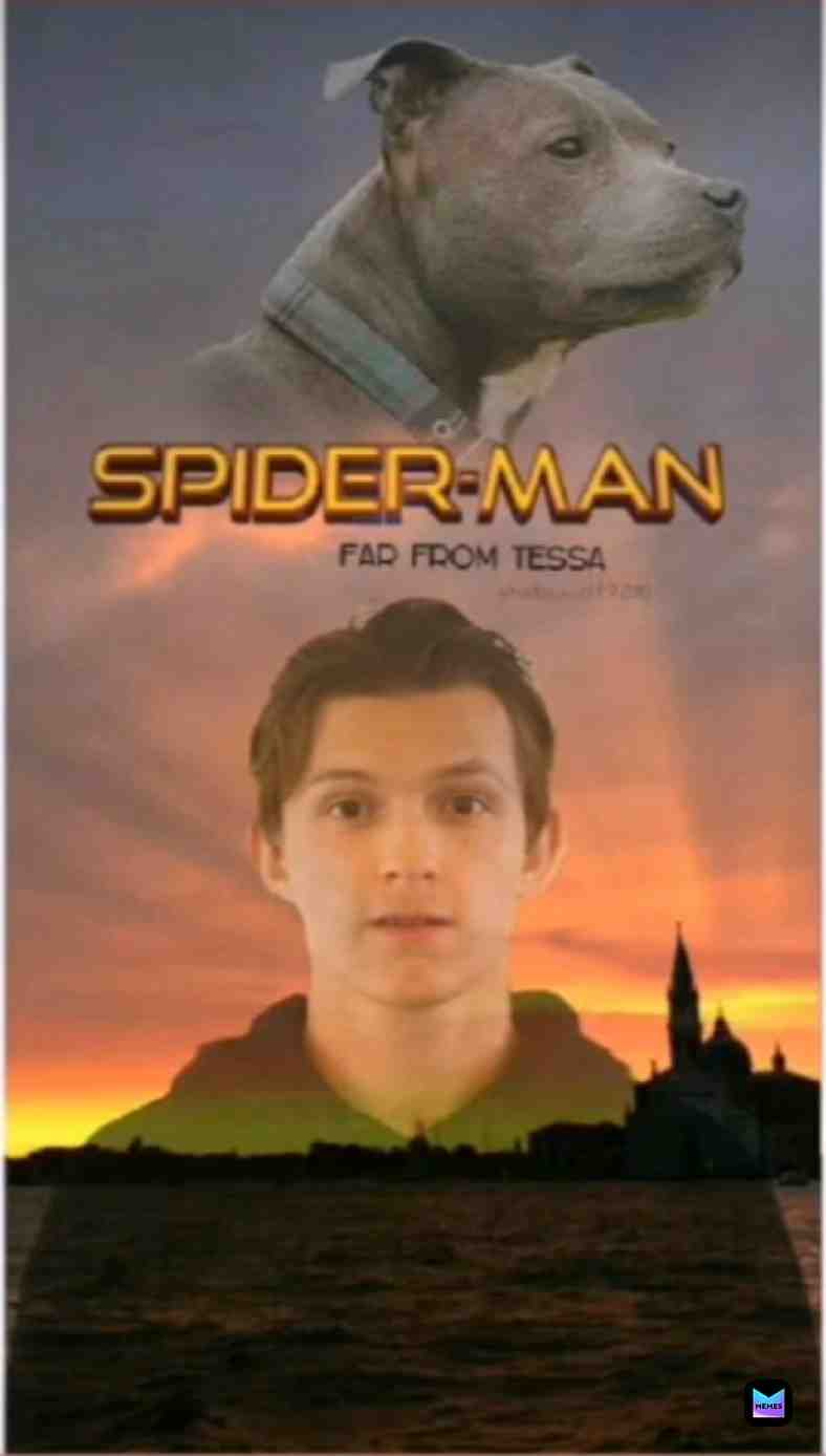 😂😂 #tessa  #tomholland  #spiderman  #movie