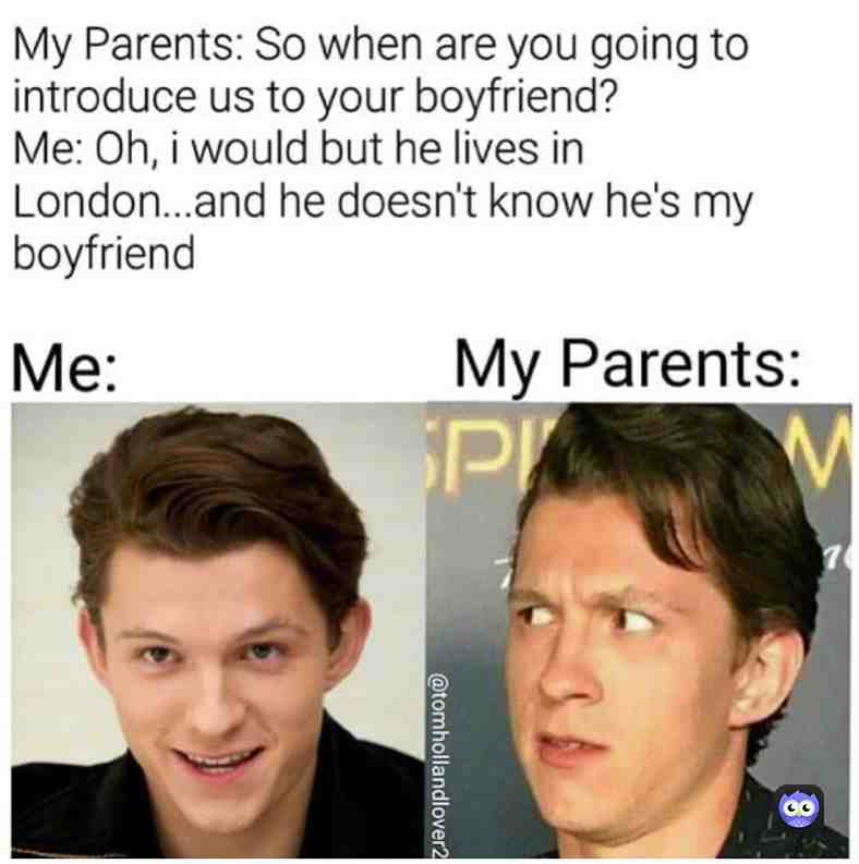 Sorry but he is my 😇😇😇😂  #tomholland  #marvel  #mcu  #london  #parents  #spiderman  #boyfriend