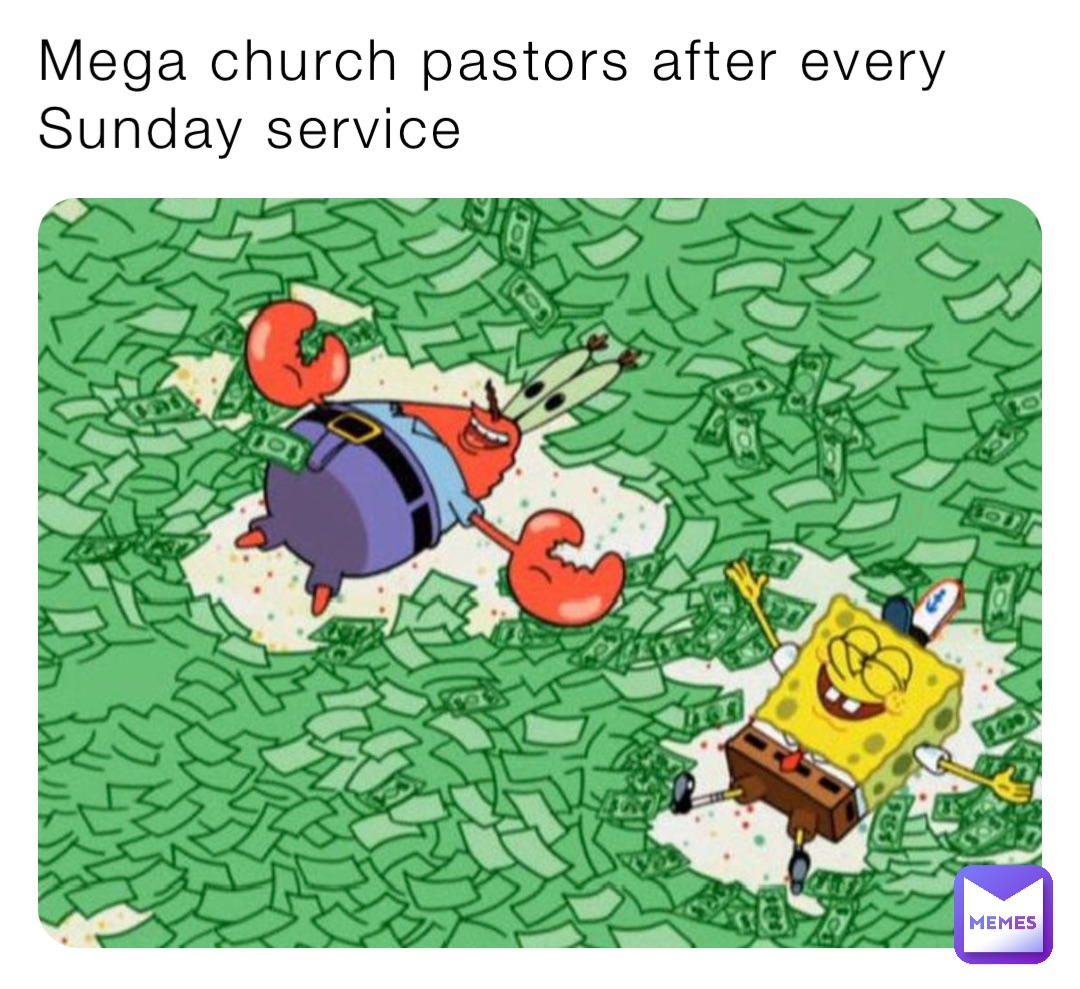 Mega church pastors after every Sunday service