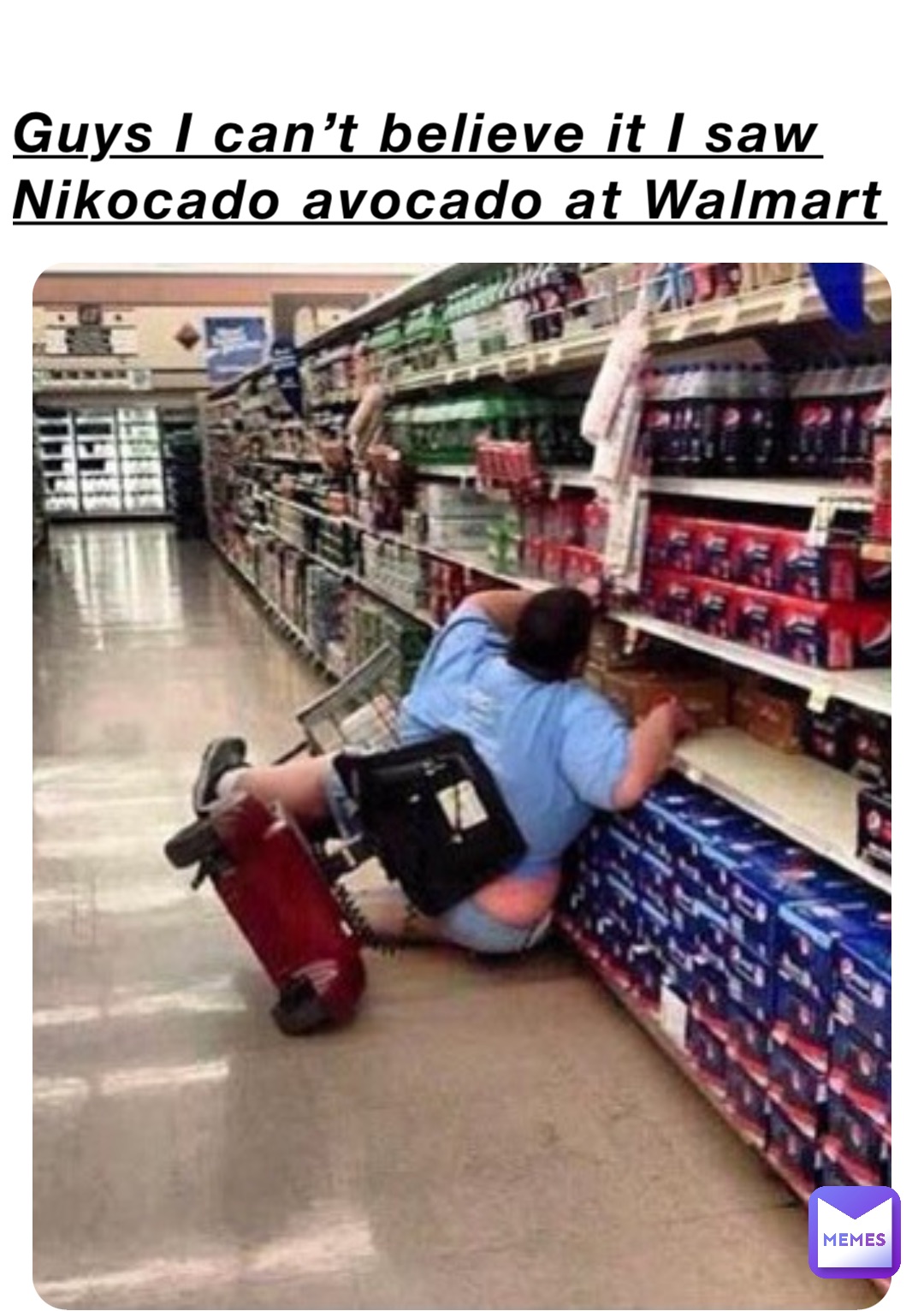 Guys I can’t believe it I saw Nikocado avocado at Walmart