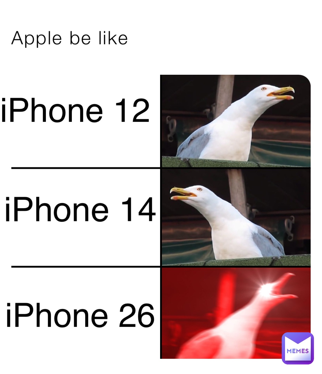Apple be like iPhone 12 iPhone 14 iPhone 26