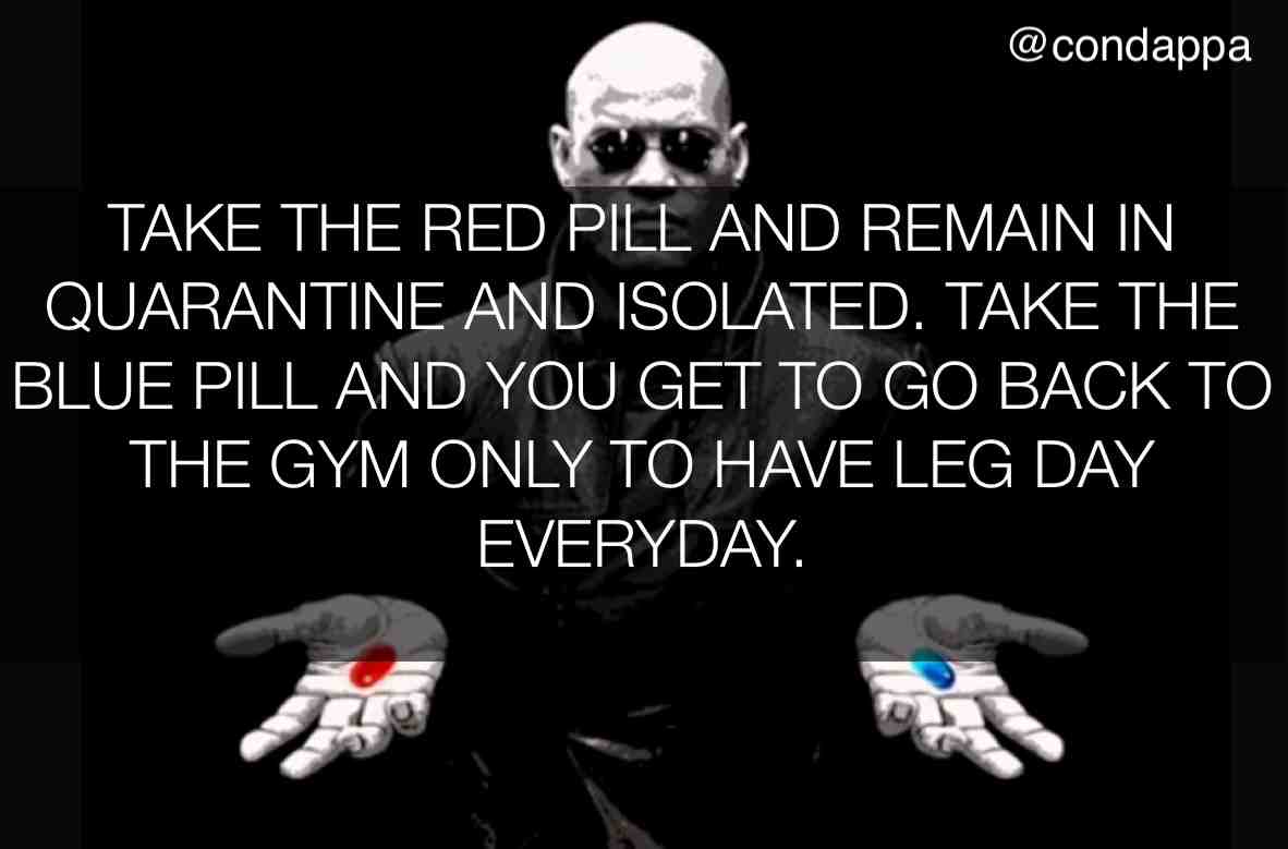 #lol #legday #fitness #gym #fitlife #workoutnation #weightlosstransformation #weightloss #fit #workout #crossfit #matrix #meme #gymmemes #imissthegym