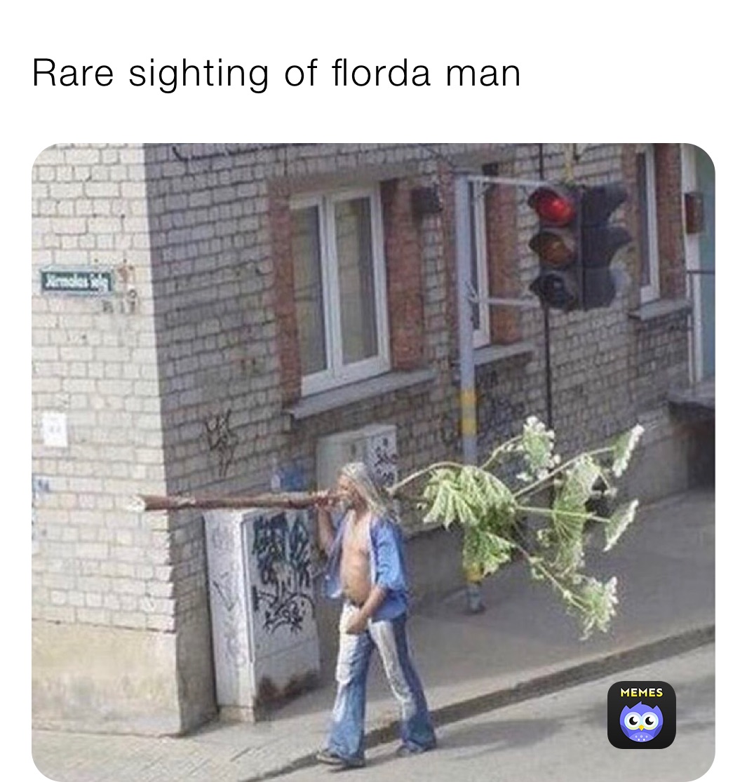Rare sighting of florda man