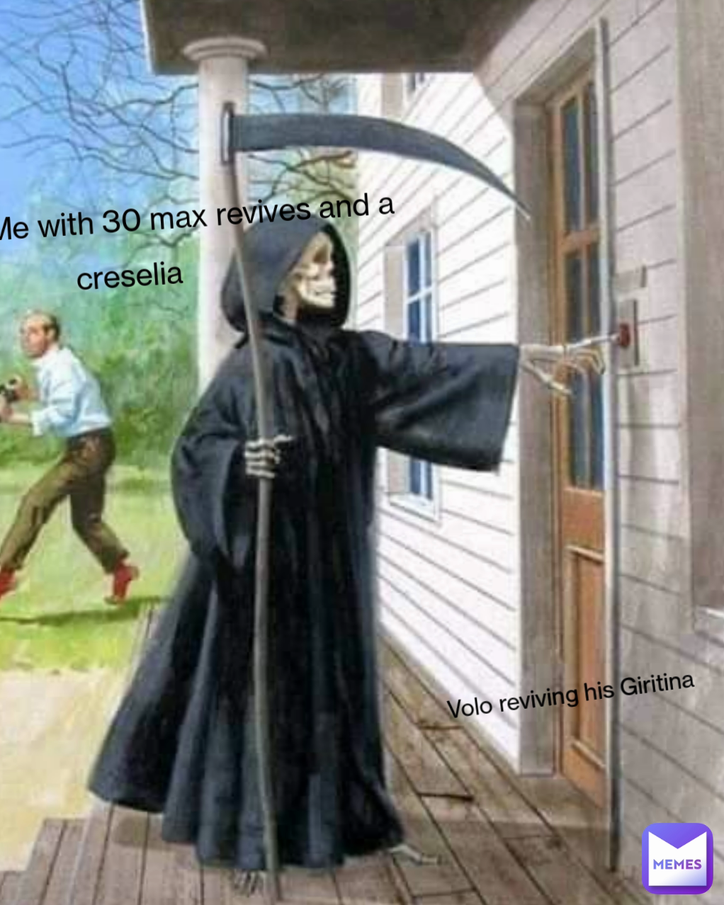 Volo reviving his Giritina Me with 30 max revives and a creselia creselia