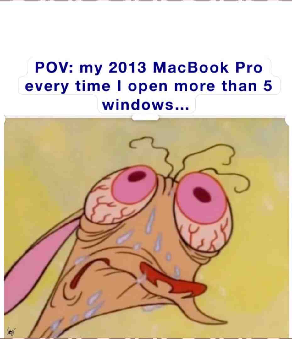 It’s literally starting to sweat. I swear it’s gonna blow up lol #helpme #macbook #oldaf
