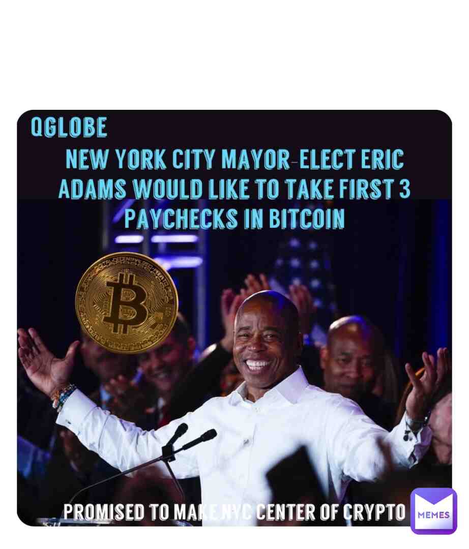 Eric Adams, #NewYork City Mayor-elect says that he will take his first 3 paychecks in #bitcoin. He has also promised to make #NYC the center of #crypto. "NYC is going to be the center of the #cryptocurrency industry and other fast-growing innovative industries."