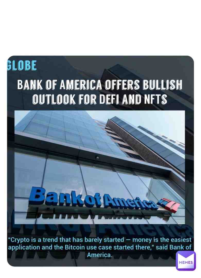 The Bank of America Corporation published a research report offering a #bullish outlook for the long-term prospects of #crypto. The report offers a nuanced appraisal of the digital asset sector that highlights innovation taking place within the #decentralizedfinance (DeFi) and #nonfungibletoken (NFT) sectors. The report asserts that the #cryptocurrency sector's $2.15 trillion market cap is "too large to ignore," highlighting that the digital asset ecosystem has evolved to encompass "so much more" than just #Bitcoin.