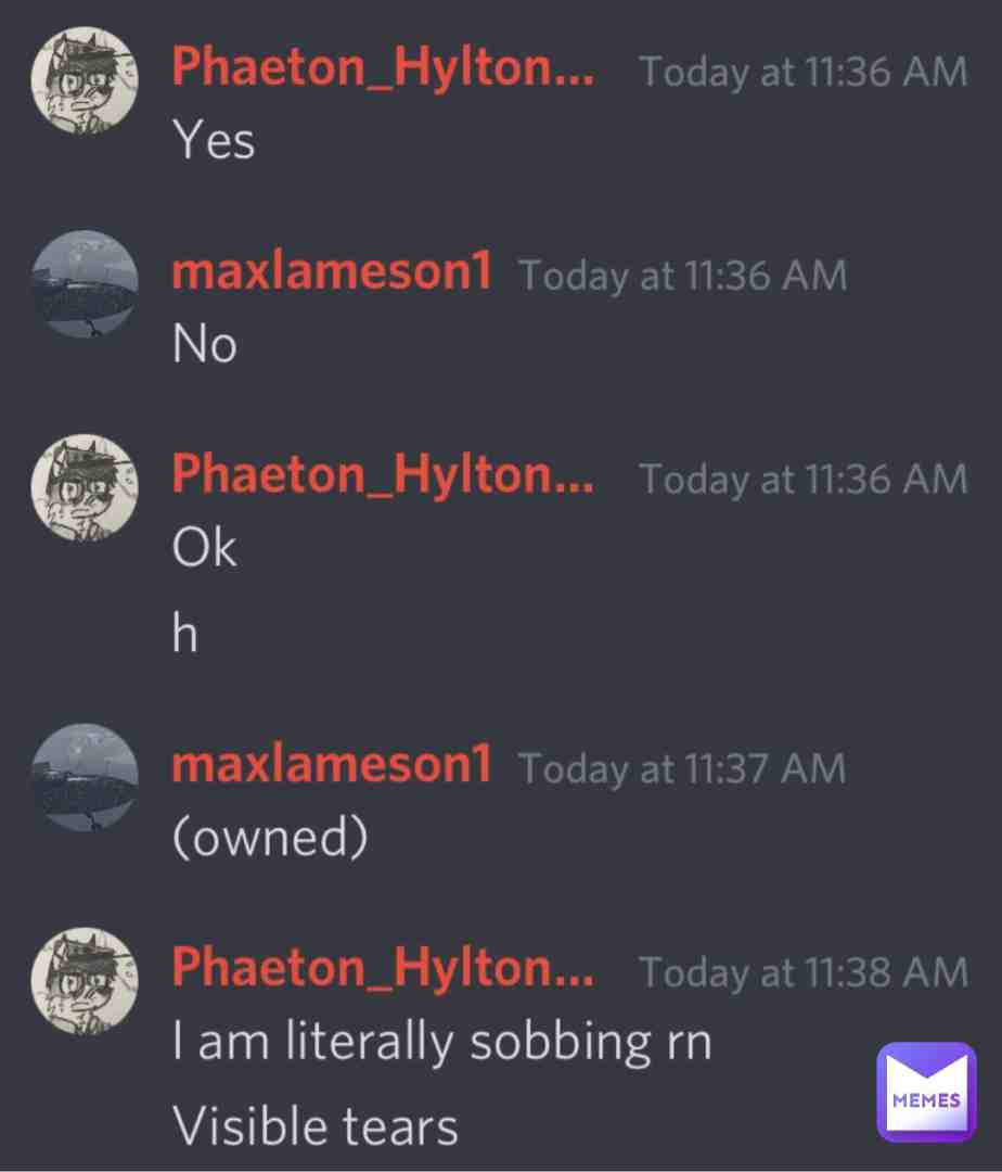 More Discord Antics (If you would like my Discord, it is Darmody #6561)