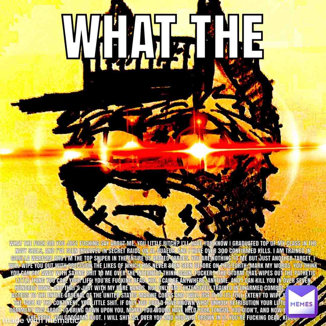 US Navy Seals Copypasta with Triggered Furry in Background lol