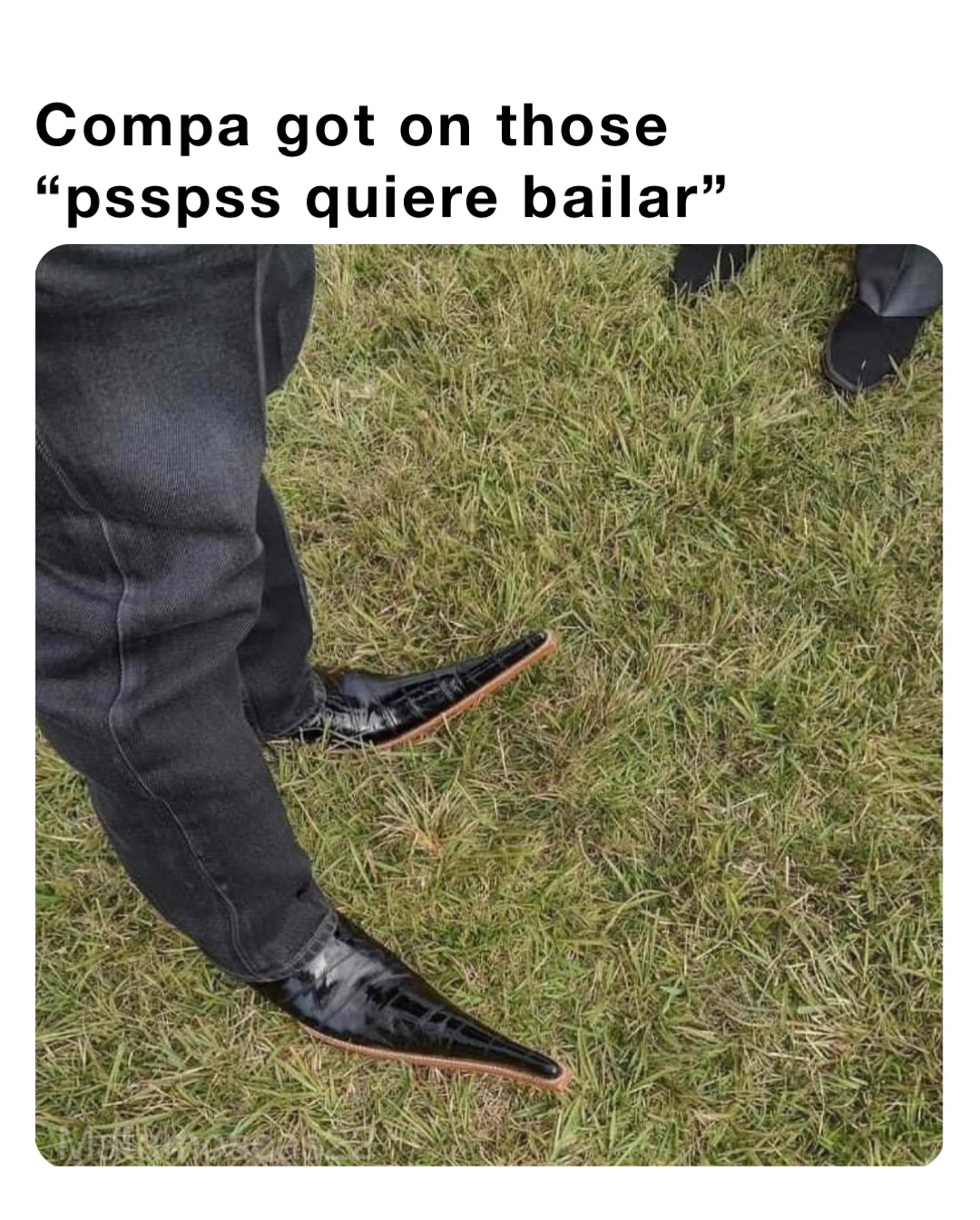 Compa got on those “psspss quiere bailar”