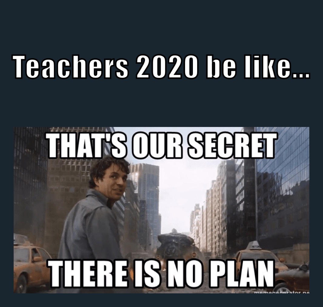 Teachers 2020 be like...