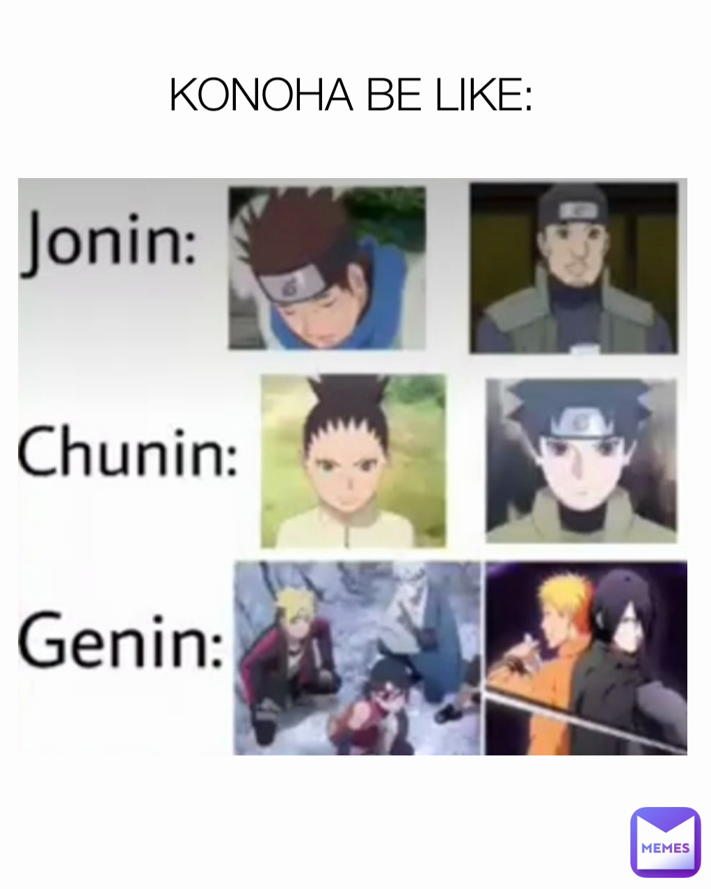 KONOHA BE LIKE: