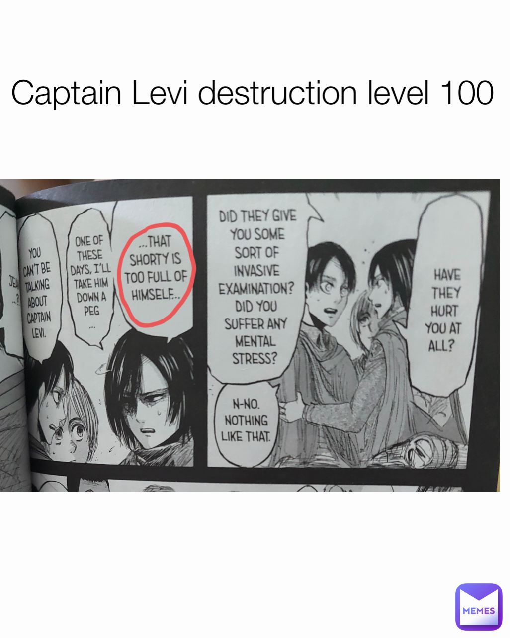 Captain Levi destruction level 100