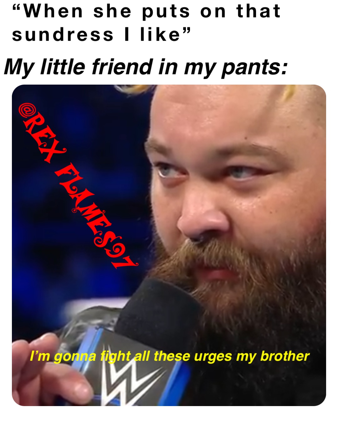“When she puts on that sundress I like” My little friend in my pants: I’m gonna fight all these urges my brother