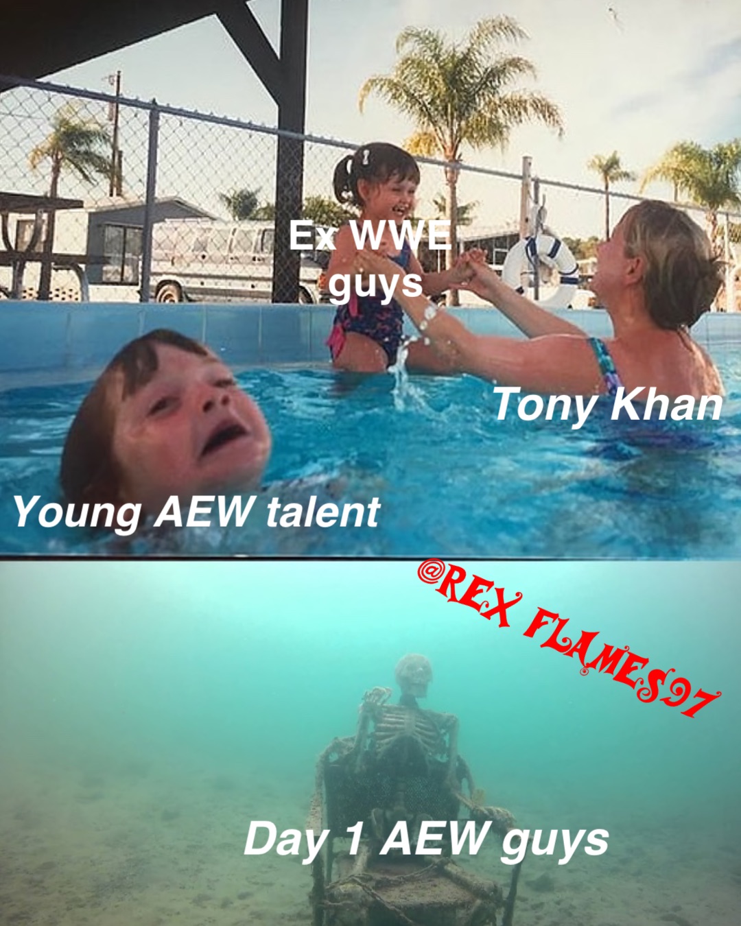 Tony Khan Ex WWE
 guys Young AEW talent Day 1 AEW guys