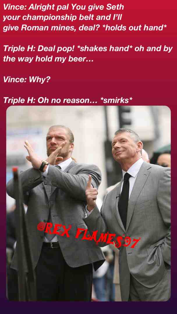 #wwe #wrestling #tripleh #vincemcmahon