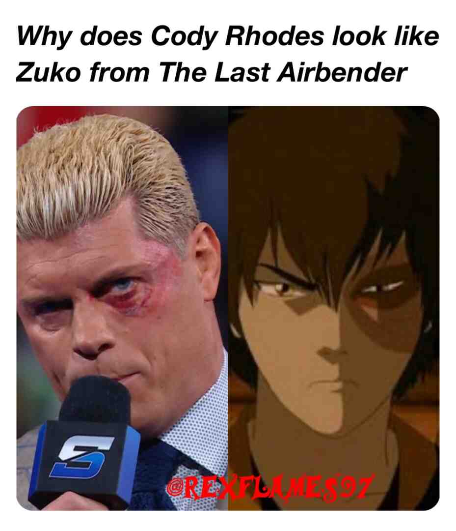 Forgive me Cody😩🙏 #wwe #codyrhodes #zuko #thelastairbender