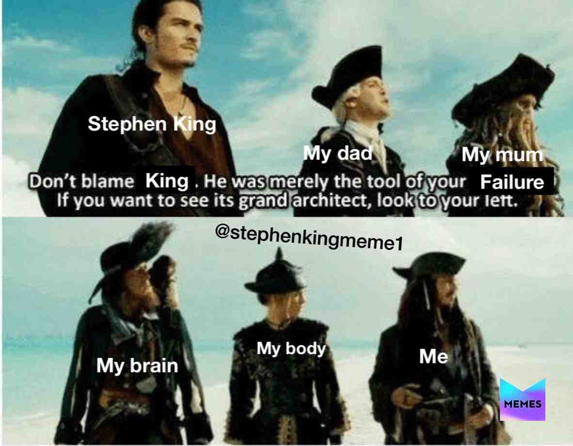 #stephenking  #stephenkingfan  #stephenkingmemes  #it  #petsematary  #horror  #theshining  #horrormemes  #memes  #thelosersclub  #misery  #castlerock  #derry  #derrymaine  #maine  #darktower  #salemslot  #creepshow  #horror  #stephenkingsit  #itchapter2  #billskasgard  #book  #stephenkingbook  #thestand  #bookmemes  #pennywise