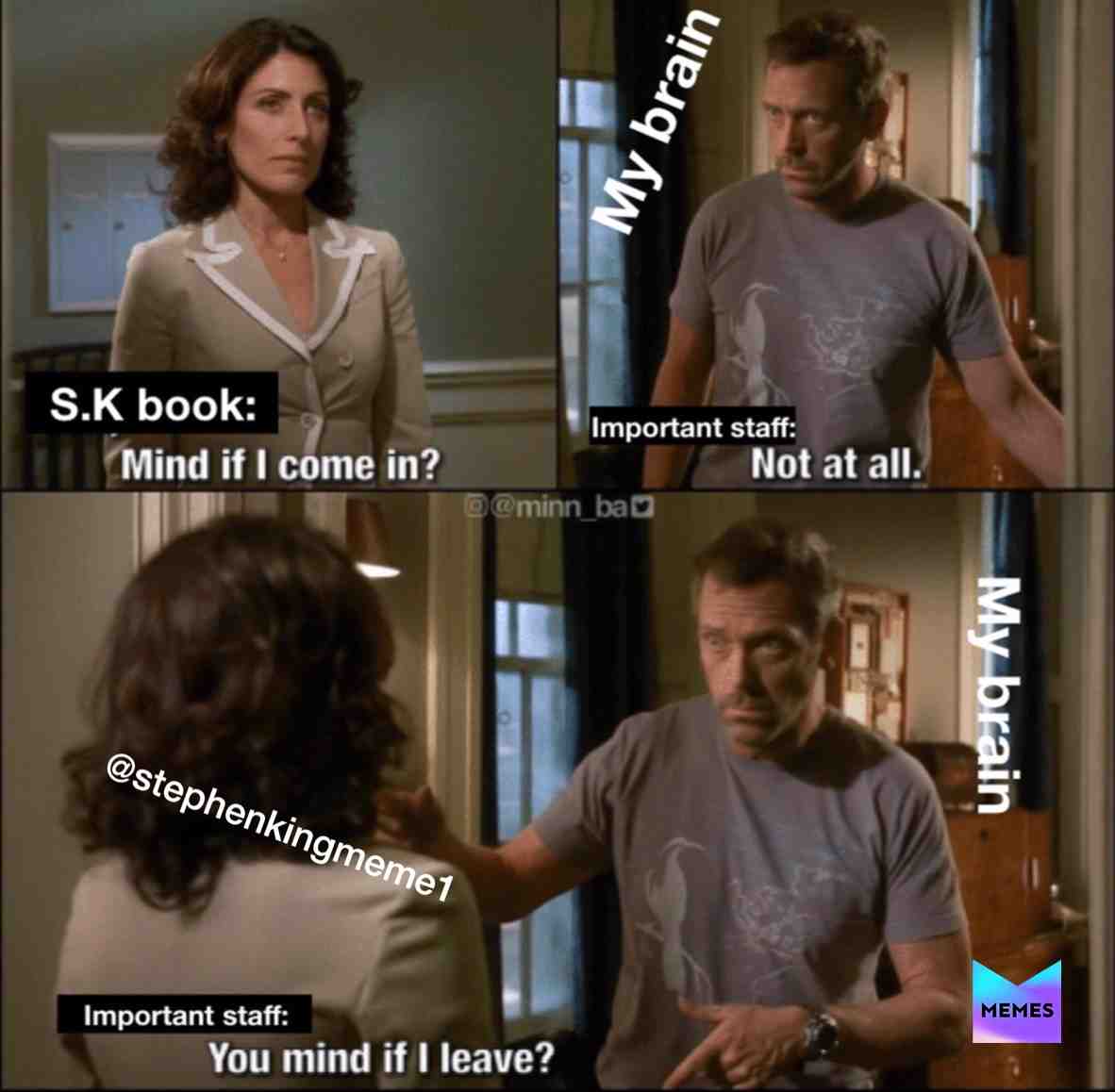#stephenking  #stephenkingfan  #stephenkingmemes  #it  #petsematary  #horror  #theshining  #horrormemes  #memes  #thelosersclub  #misery  #castlerock  #derry  #derrymaine  #maine  #darktower  #salemslot  #creepshow  #horror  #stephenkingsit  #itchapter2  #billskasgard  #book  #stephenkingbook  #thestand  #bookmemes  #pennywise