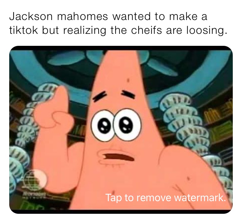 Jackson mahomes wanted to make a tiktok but realizing the cheifs are loosing. 
