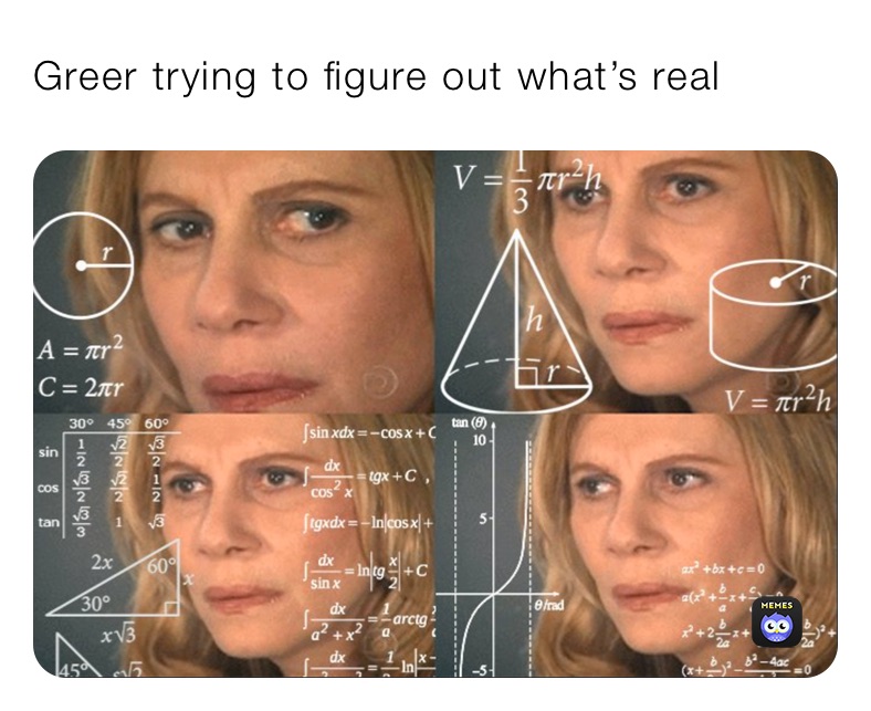 Greer trying to figure out what’s real