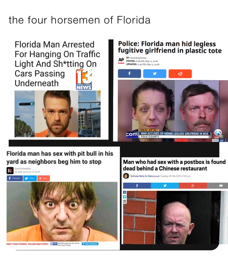 the four horsemen of Florida | @troling_rok_brewry | Memes