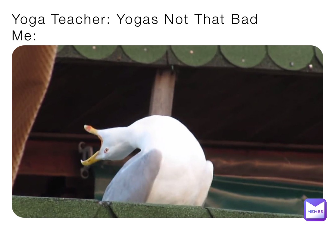 Yoga Teacher: Yogas Not That Bad
Me: