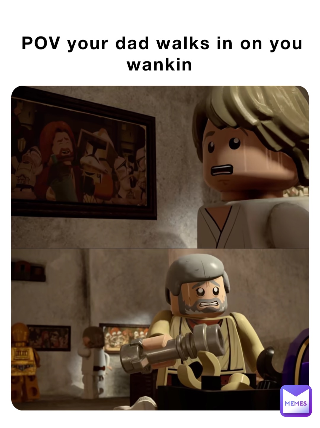 POV your dad walks in on you wankin