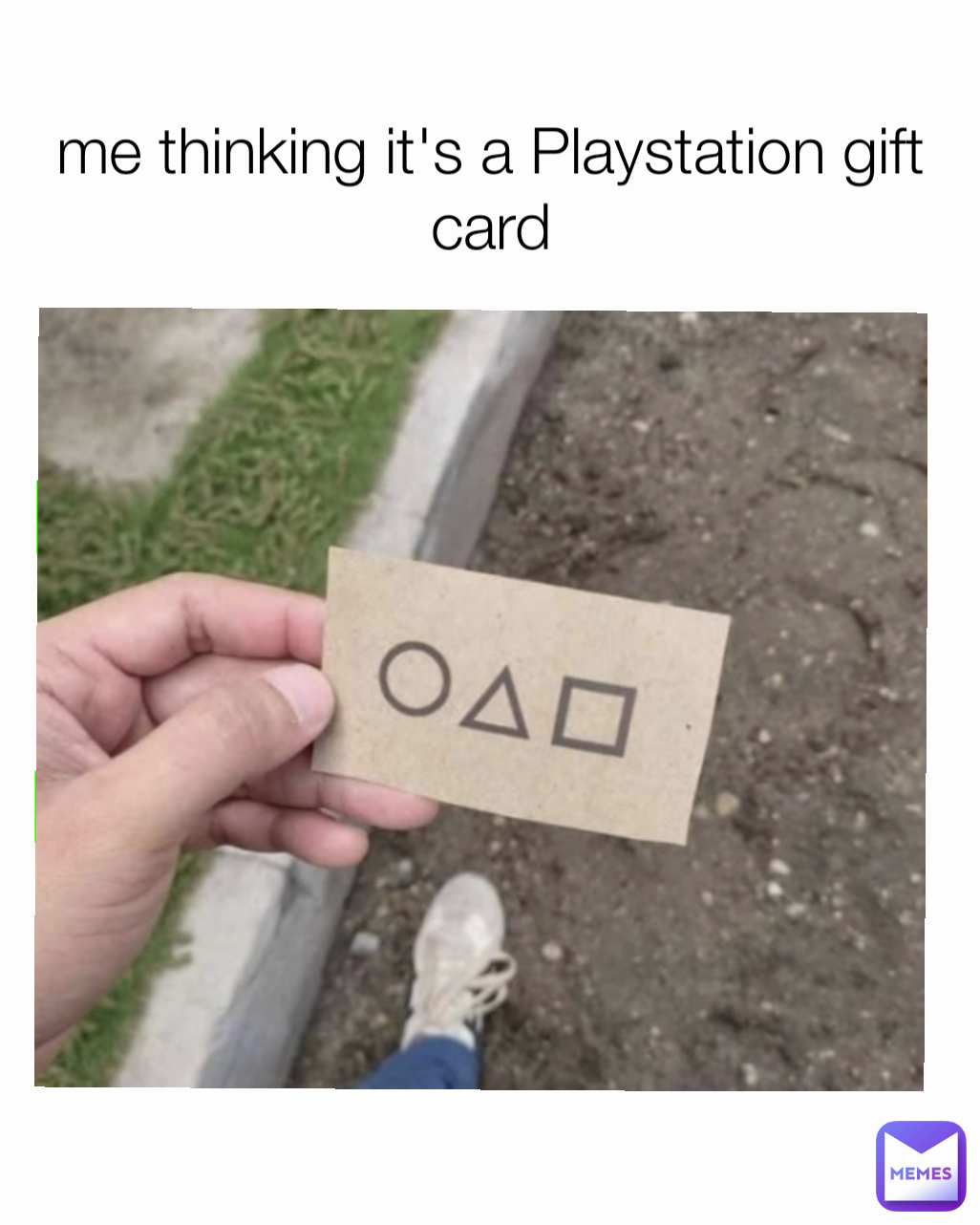 me thinking it's a Playstation gift card