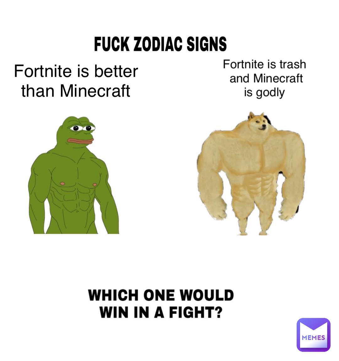 Fortnite is better than Minecraft Fortnite is trash and Minecraft is godly