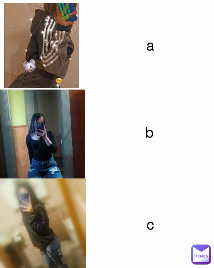 b c a